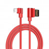 Original hoco. U37 charging microUSB cable 1.2m black, red