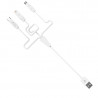 Original hoco. X1 charging cable 3in1 white