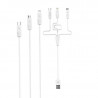 Original hoco. X1 charging cable 3in1 white
