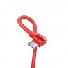 Original hoco. U37 charging type-c cable 1.2m black, red