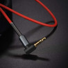 Originál stereo AUX kábel 1m hoco. UPA02 čierna, červená
