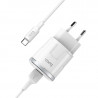 Original hoco. C37A charger with type-c cable white