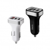Original hoco. Z3 dual USB car charger with display black, white