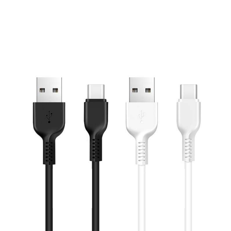 Original hoco. X13 charging type-c cable 1m white, black