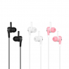 Original hoco. M21 earphones black, white, pink