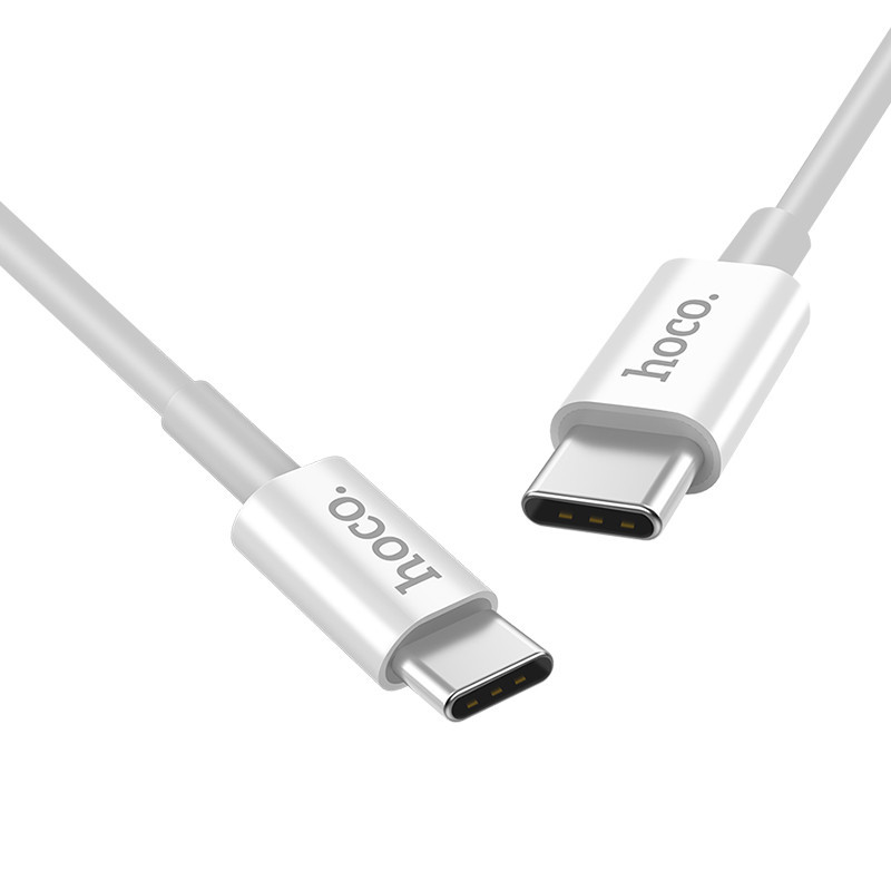 Original hoco. X23 charging cable type-c to type-c black, white