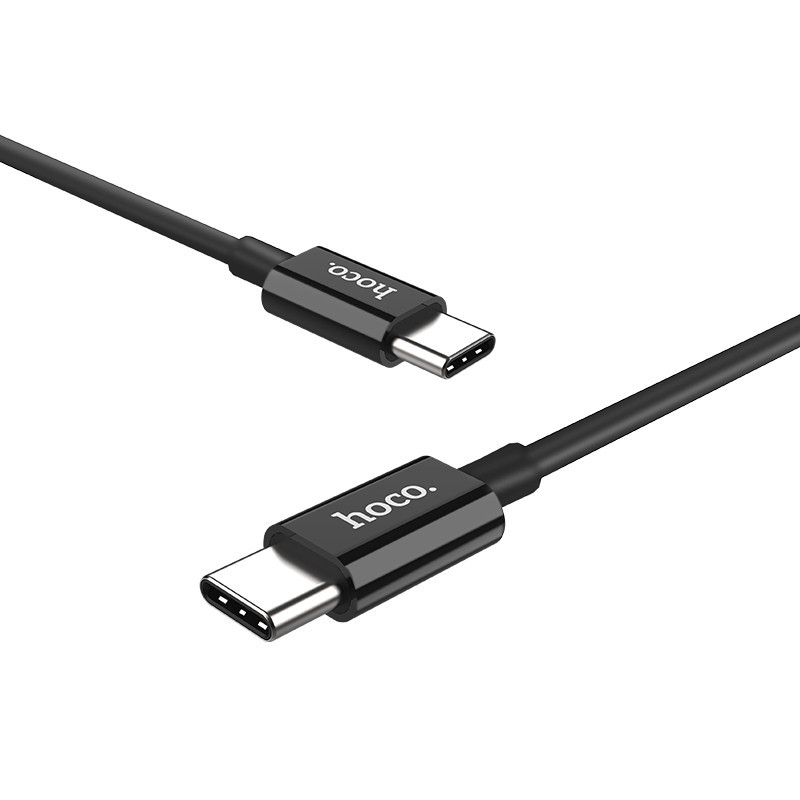 Original hoco. X23 charging cable type-c to type-c black, white