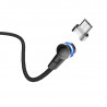 Original hoco. S8 magnetic microUSB charging cable black