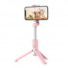 Original hoco. K11 2in1 wireless tripod and selfie stick pink