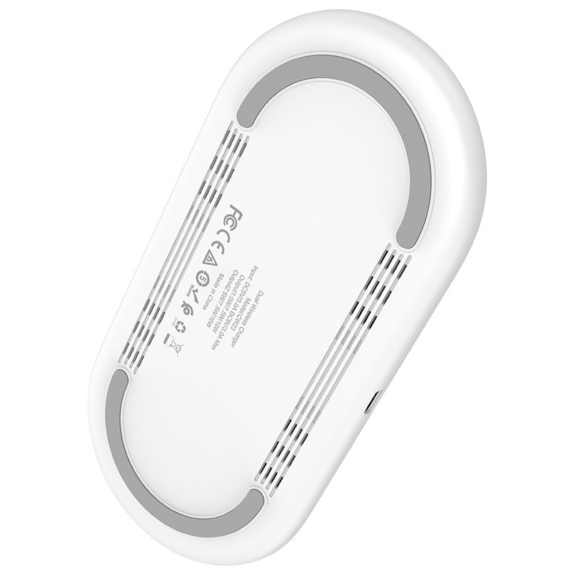 Original hoco. CW23 2in1 wireless charger white