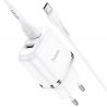 Original hoco. N4 dual USB charging set with type-c cable white