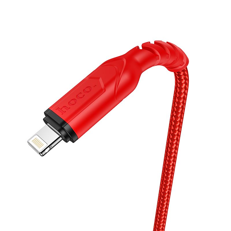 Original hoco. X59 charging lightning cable 1m blue, black, red