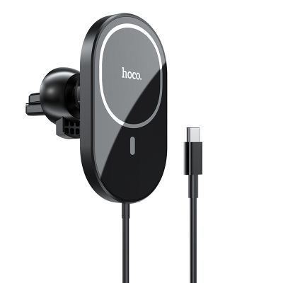 hoco. CA90 2in1 car holder and wireless fast charger for iPhone 12