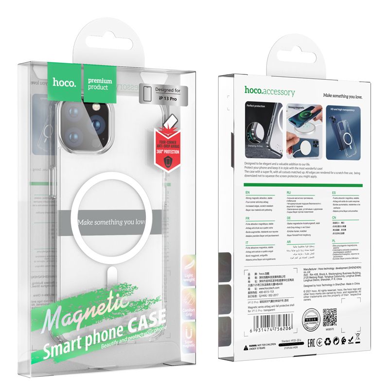 Original hoco. Apple iPhone 13 Pro Max Magnetic cover airbag